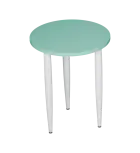 PLAYFORM 205 modulární hravé stoly, výška 750 mm, kovová podnož bílá, deska 25 mm, sněžně modrá